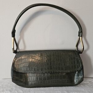 Beuno Green Faux Alligator Vintage Purse